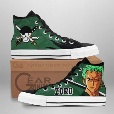 Zoro One Piece Red High Top Shoes