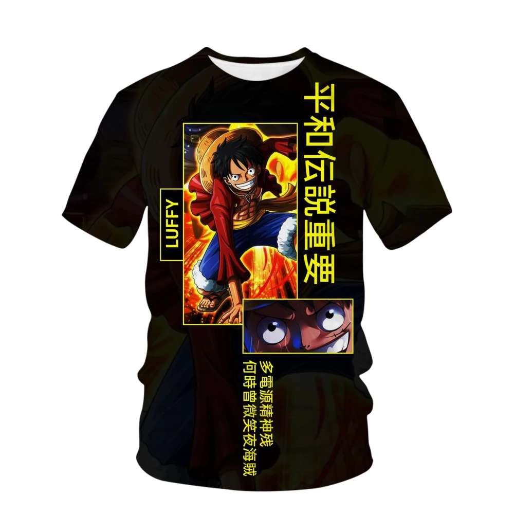 New Cool Summer One Piece Black 3D T-shirt