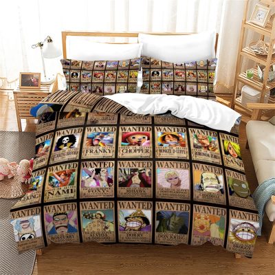 One Piece All Characters Search Notice Wanted Bedding Set