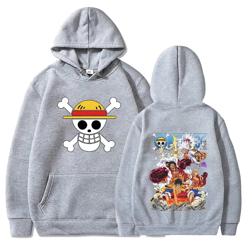 One Piece Grey Hoodie