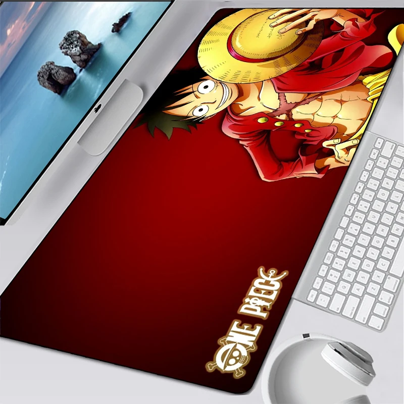 One Piece Luffy Red Mouse Pad