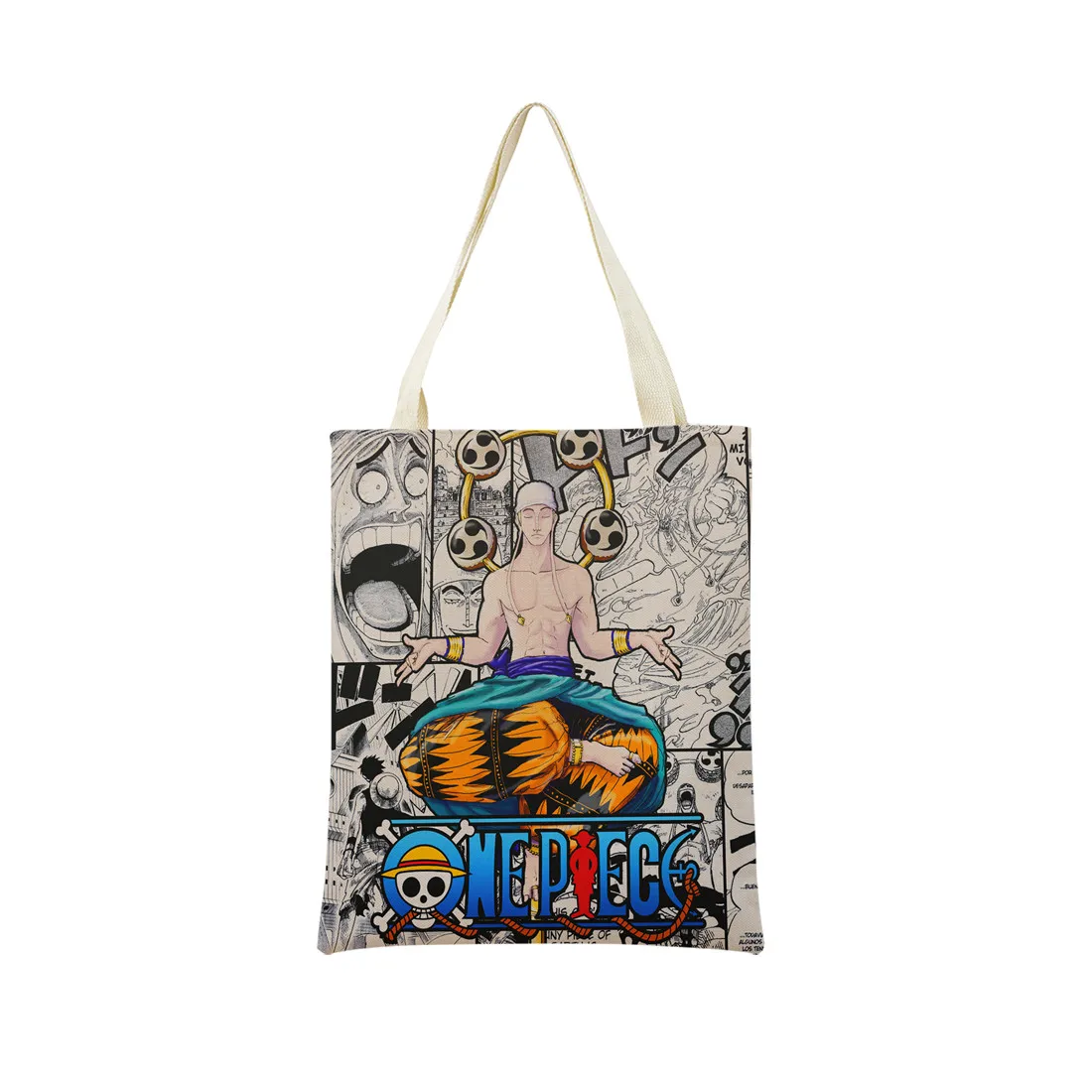 Anime One Piece Pattern Market Eco Shopping Bag Double Side Print Design Foldable Women Handbag Portable 8 - One Piece EU Store