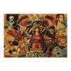 Anime One Piece character collection Vintage kraft paper poster series Cafe home decorative painting 1 - One Piece EU Store