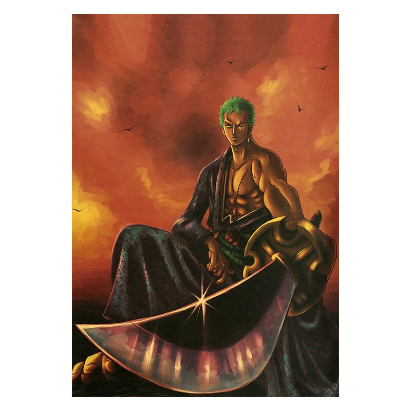 One Piece Zoro Retro Poster - Image 2