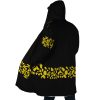 Black Trafalgar Law One Piece AOP Hooded Cloak Coat SIDE Mockup - One Piece EU Store