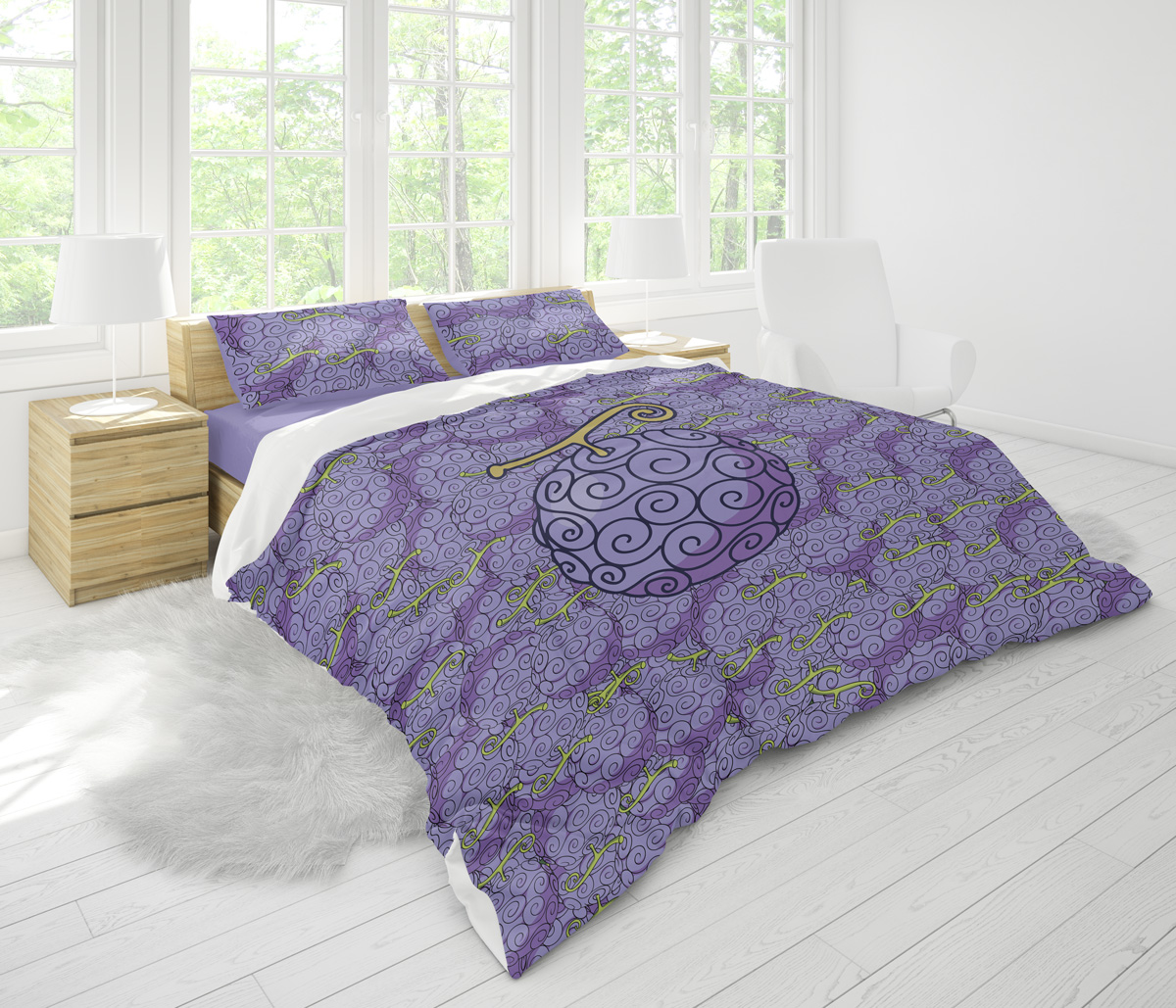 Gomu Gomu No Mi One Piece Bedding Set - Image 3