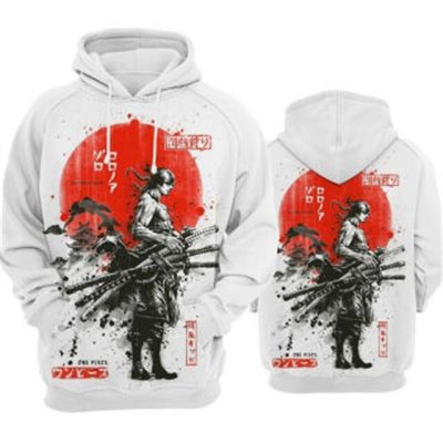 One Piece Roronoa Zoro Fade 3D Hoodie