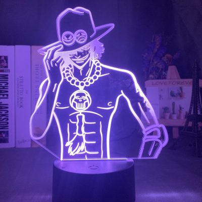 One Piece Ace Cool Led Lamp