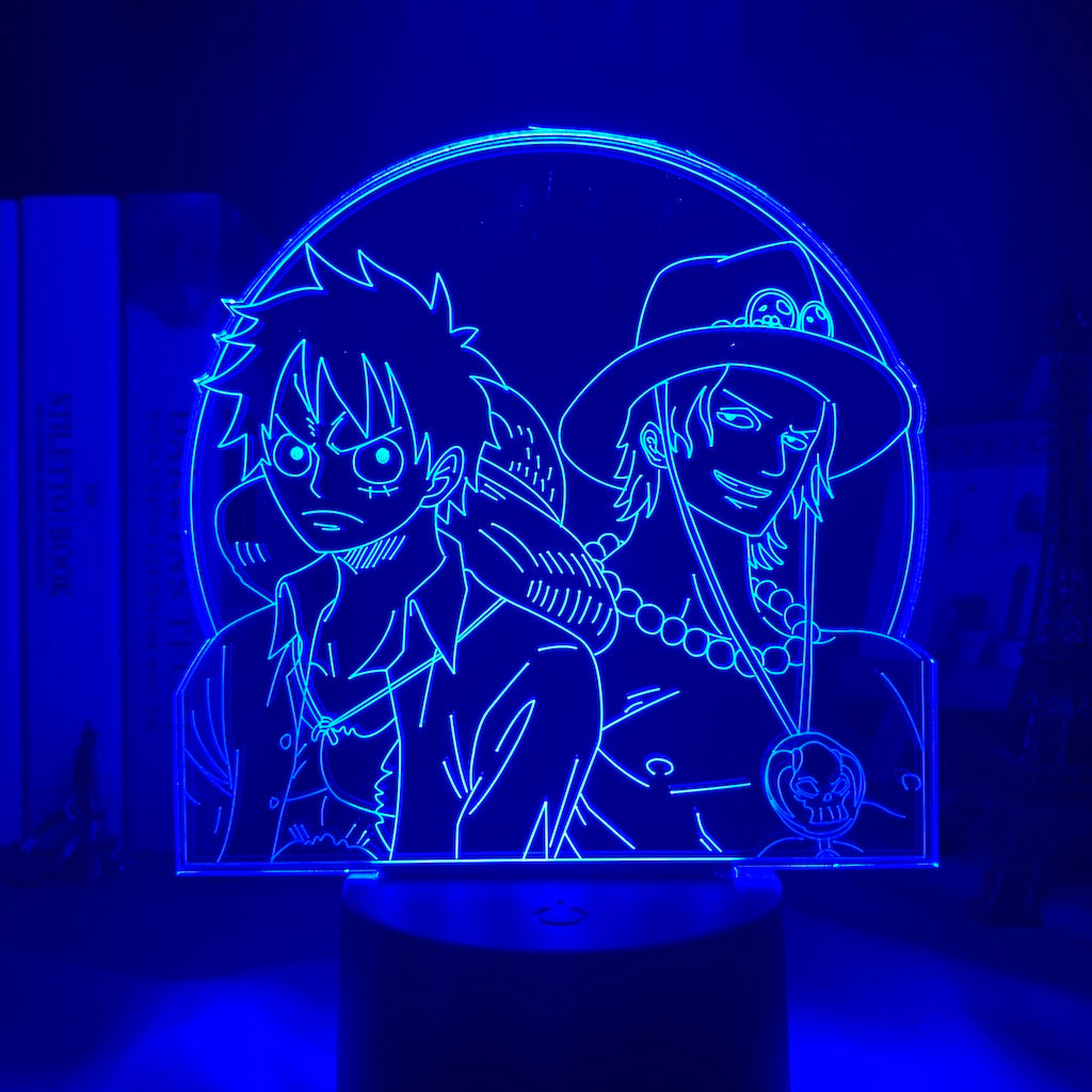 Luffy and Ace Led Lamp - Image 3