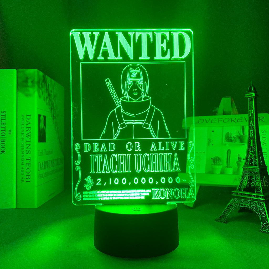 Itachi Uchiha Wanted Led Lamp - Image 7