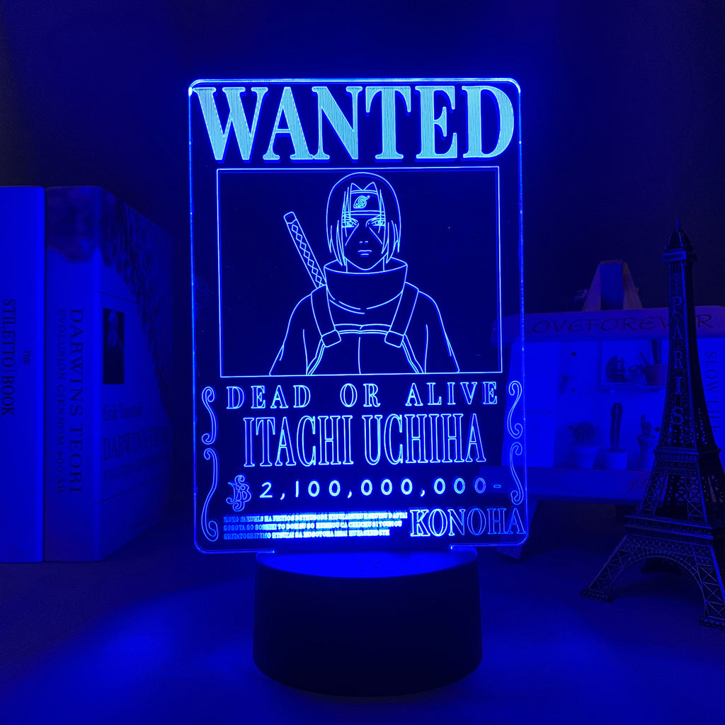 Itachi Uchiha Wanted Led Lamp - Image 3