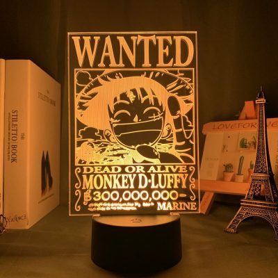 Luffy Wanted Led Lamp