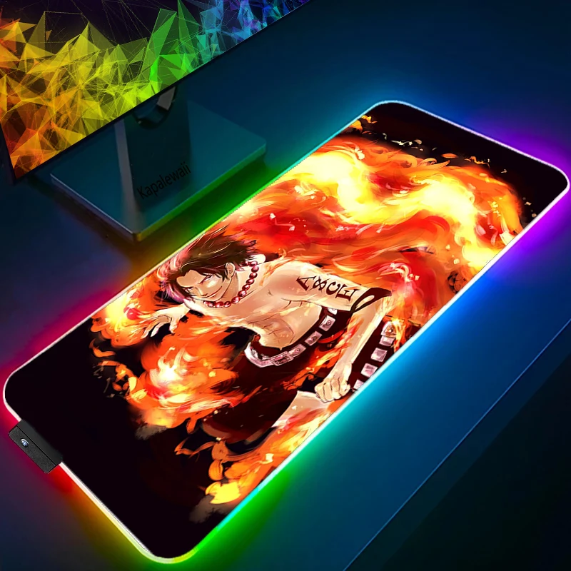 One Piece Portgas D. Ace RGB Mouse Pad