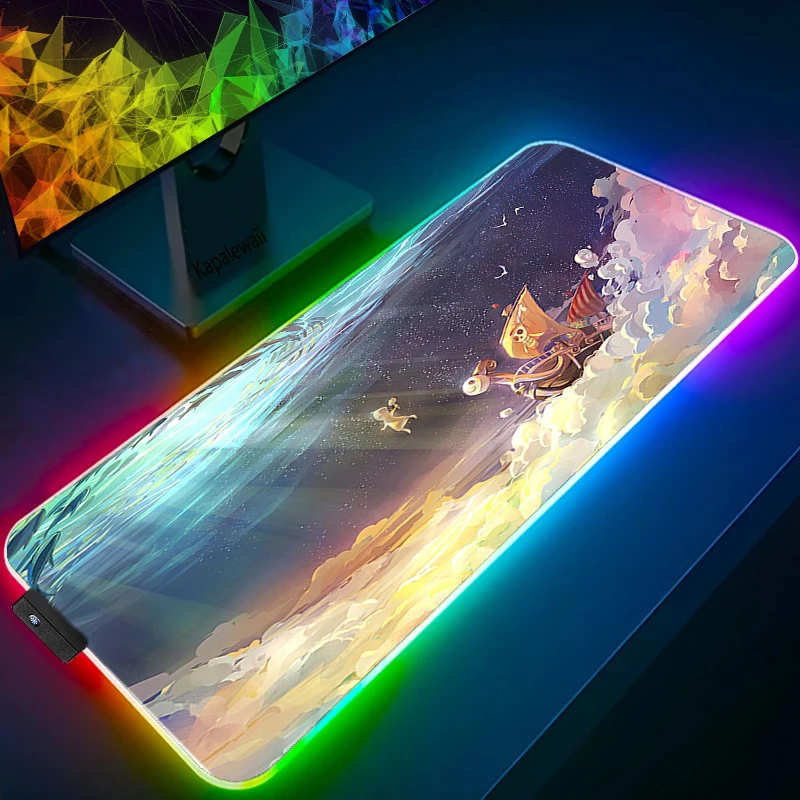 One Piece RGB Gamer Mouse Pad
