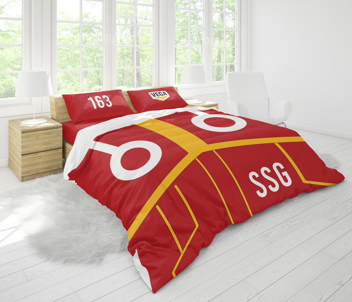 Luffy Egghead Outfit Pattern One Piece Bedding Set - Image 3