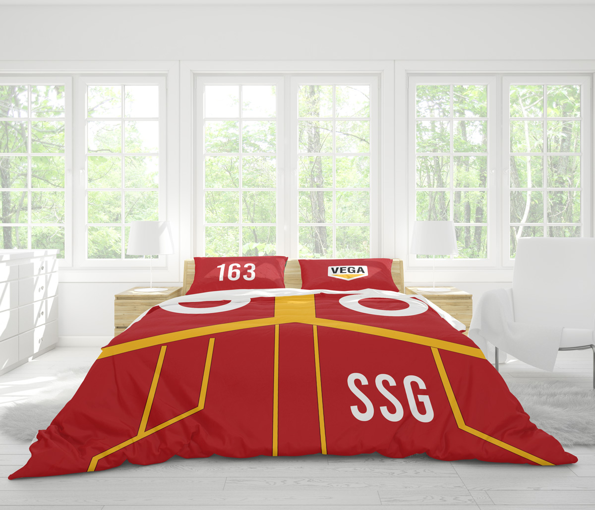 Luffy Egghead Outfit Pattern One Piece Bedding Set - Image 2