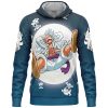 Luffy Gear 5 v2 Pattern One Piece Lightweight Hoodie FRONT mockup - One Piece EU Store
