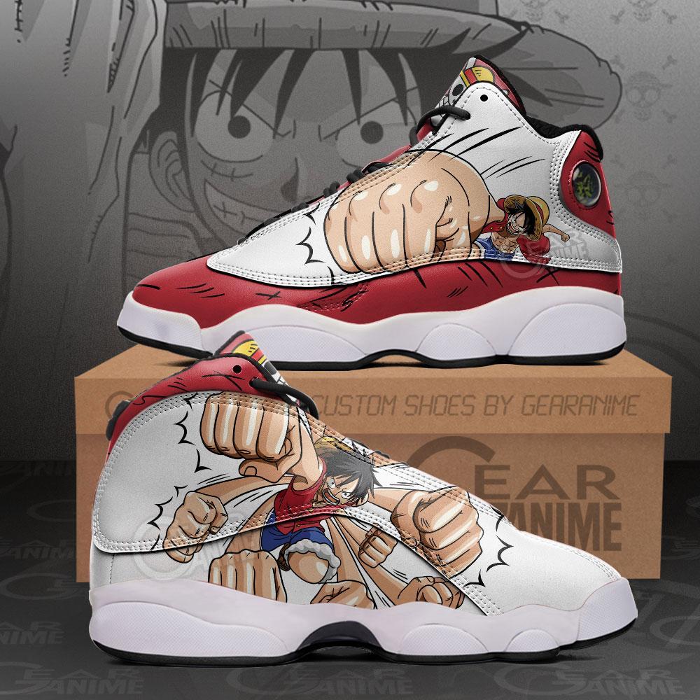 One Piece Luffy Gomu Gomu JD 13 Sneakers - Image 3