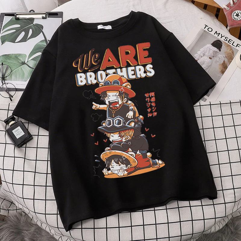 Men T Shirt Anime One Piece Luffy Fashion Super Cool Print Short Sleeve Oversized T shirt 1 - One Piece EU Store