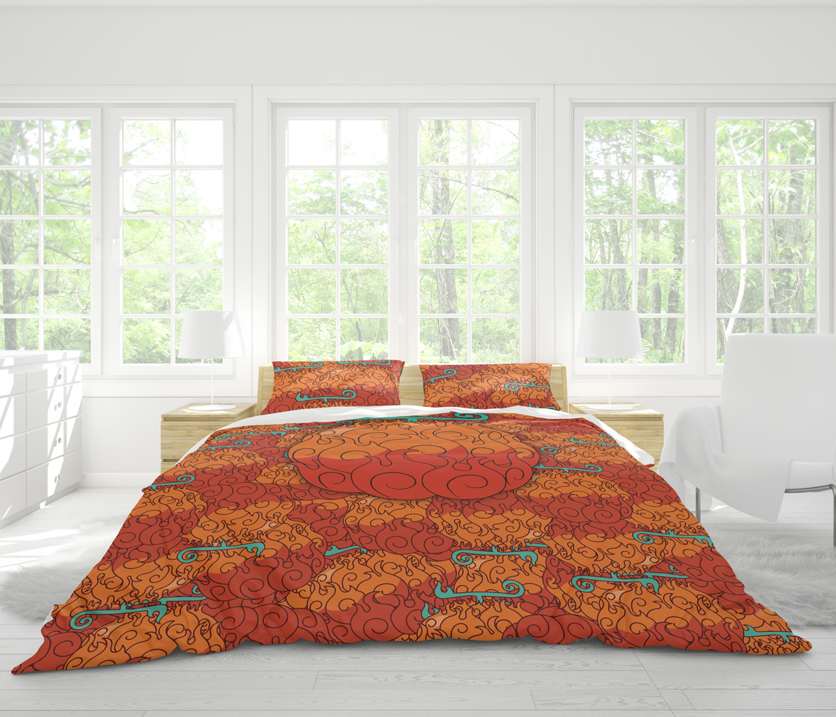 Mera Mera No Mi One Piece Bedding Set - Image 4
