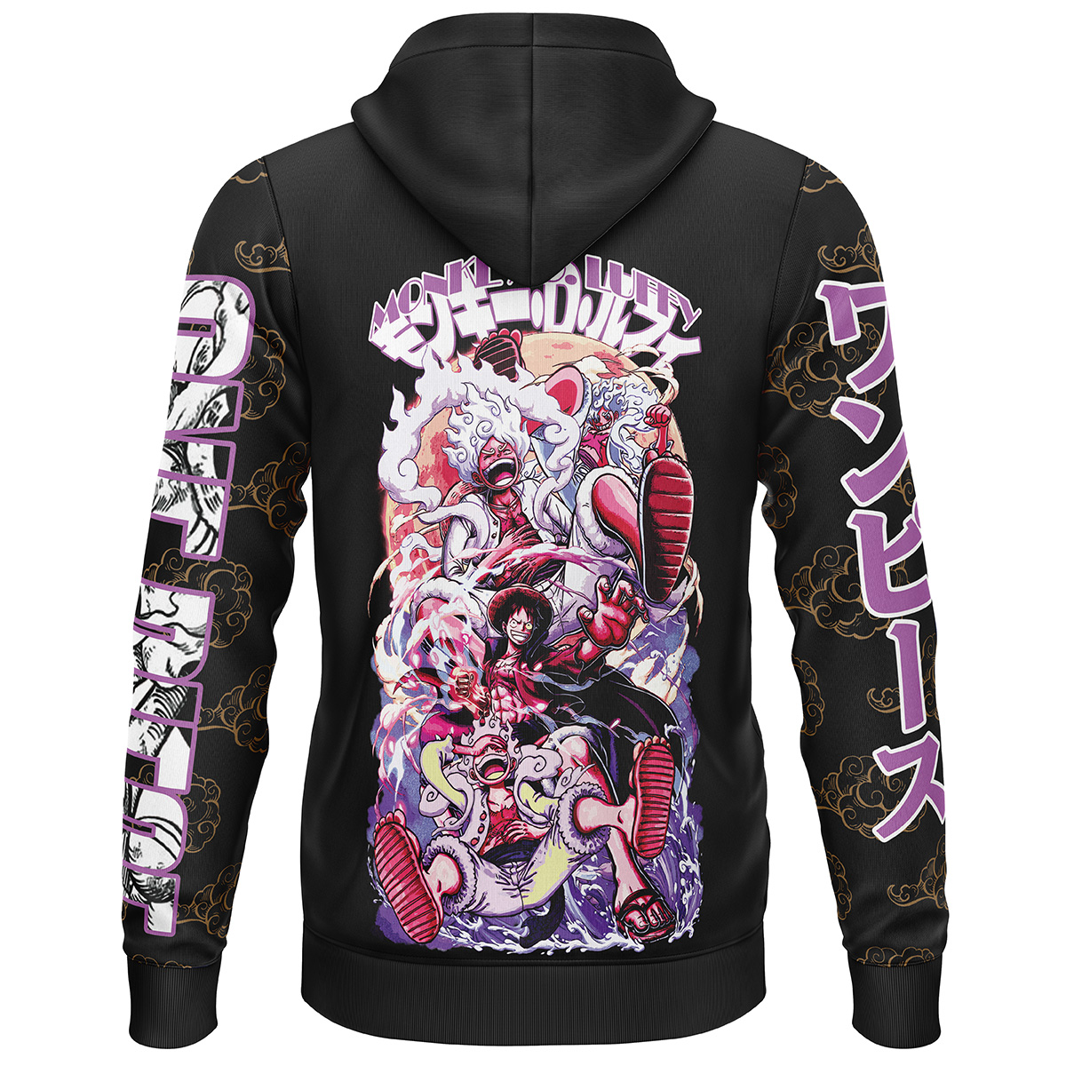 Monkey D. Luffy Gear 5th V4 One Piece Streetwear Lightweight Hoodie - Image 2
