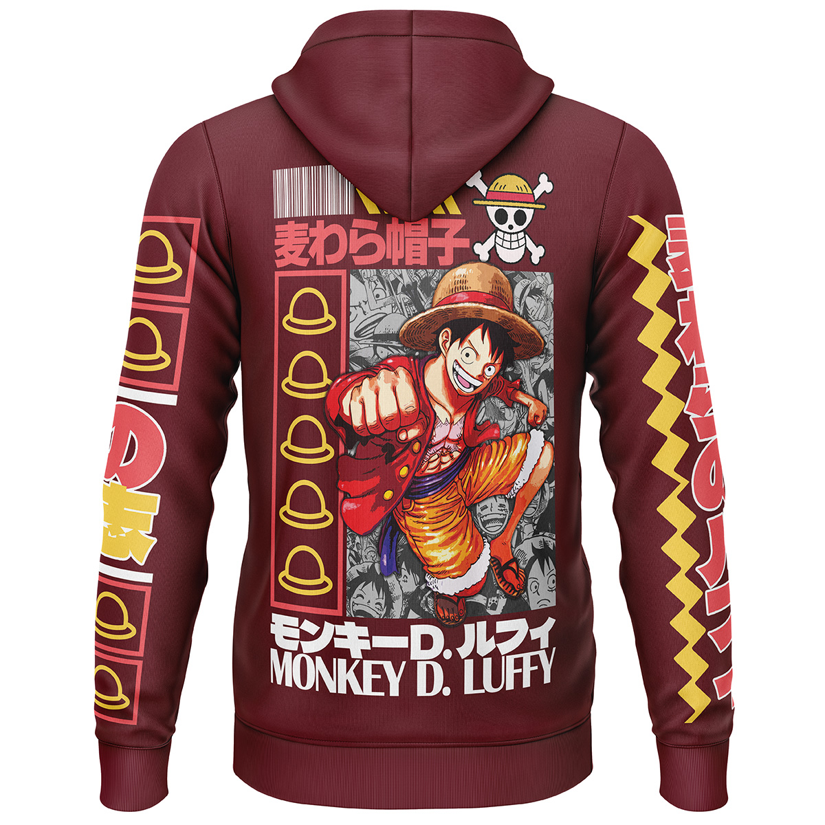 Monkey D. Luffy V2 One Piece Streetwear Lightweight Hoodie