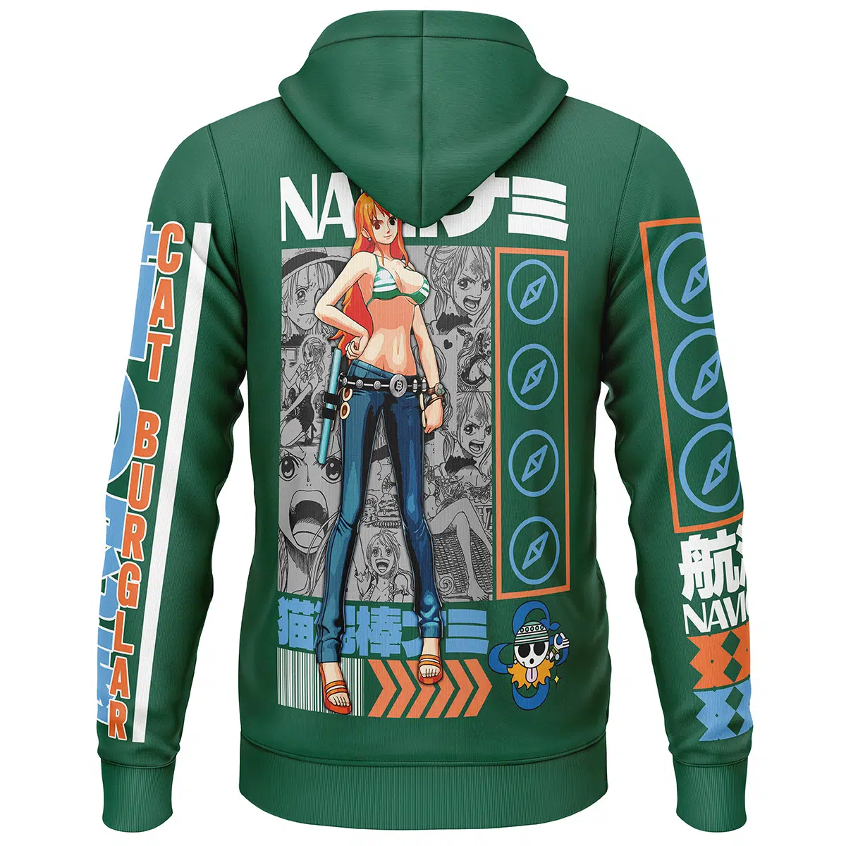 Nami One Piece Streetwear Lightweight Hoodie