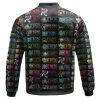 One Piece Straw Hat Pirate Members Logo Pattern Bomber Jacket Back - One Piece EU Store