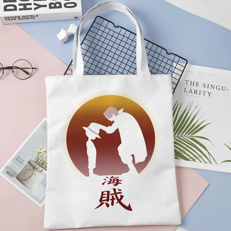 One Piece White Retro Tote Bag