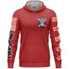 Portgas D. Ace One Piece Streetwear Lightweight Hoodie FRONT mockup - One Piece EU Store