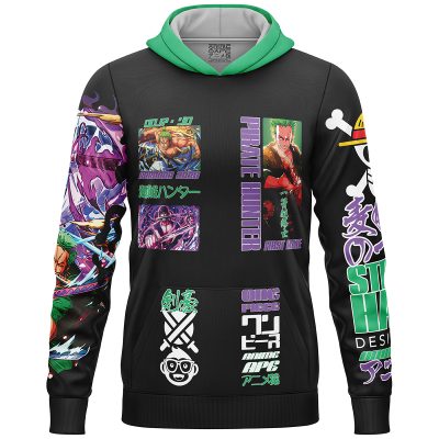 Roronoa Zoro V4 One Piece Streetwear Lightweight Hoodie