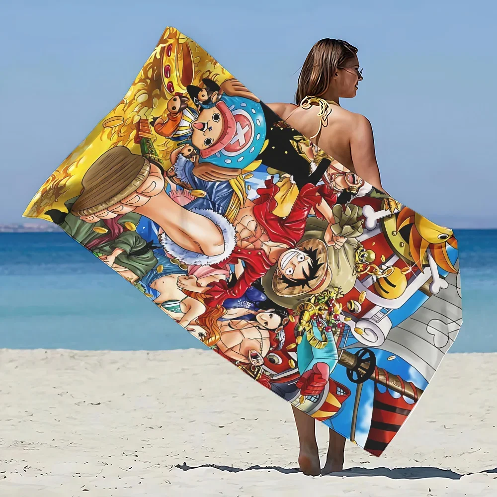 One Piece Luffy Beach Towel for Gym Shower