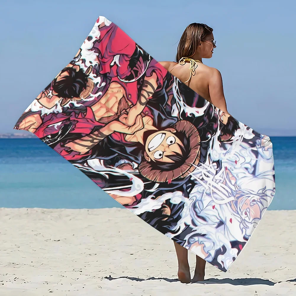 One Piece Luffy Beach Towel Pool Towels Gift