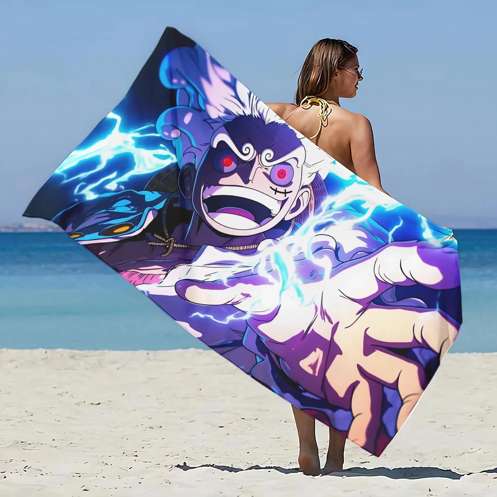 One Piece Luffy Gear 5 Beach Towel