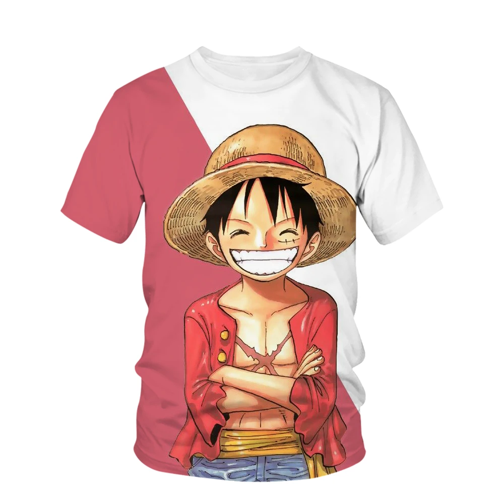 New Animation One Piece Pink 3D T-Shirt