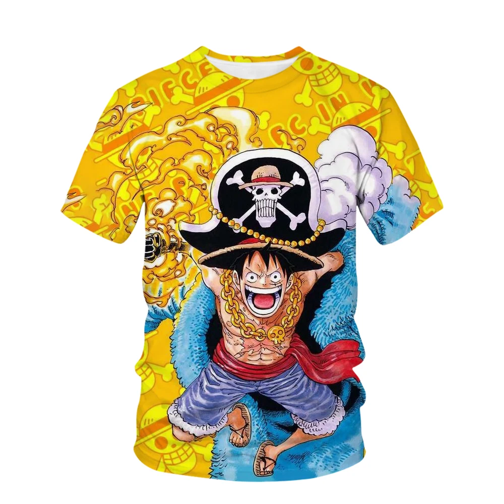 New Animation One Piece Yellow 3D T-Shirt