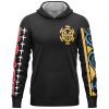 Trafalgar D. Law V2 One Piece Streetwear Lightweight Hoodie FRONT mockup - One Piece EU Store