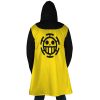 Trafalgar Law One Piece Hooded Cloak Coat BACK Mockup - One Piece EU Store