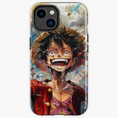 One Piece Luffy Smile Colors Painting Phone Case