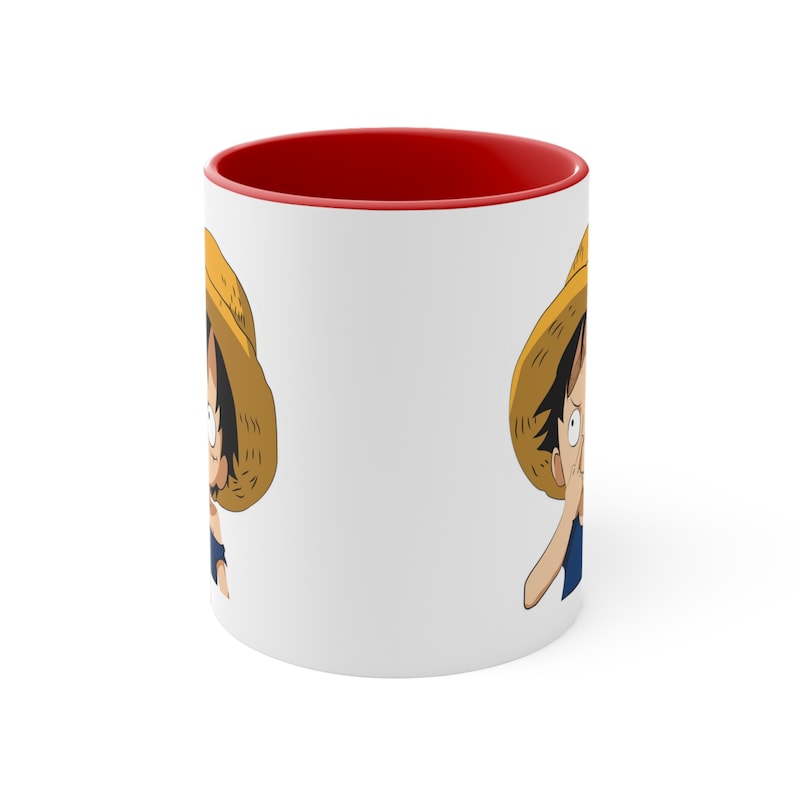 One Piece Monkey D. Luffy Picking Nose Mug - Image 2