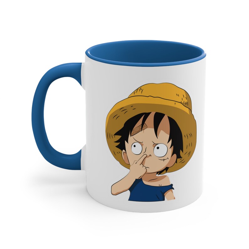 One Piece Monkey D. Luffy Picking Nose Mug - Image 9