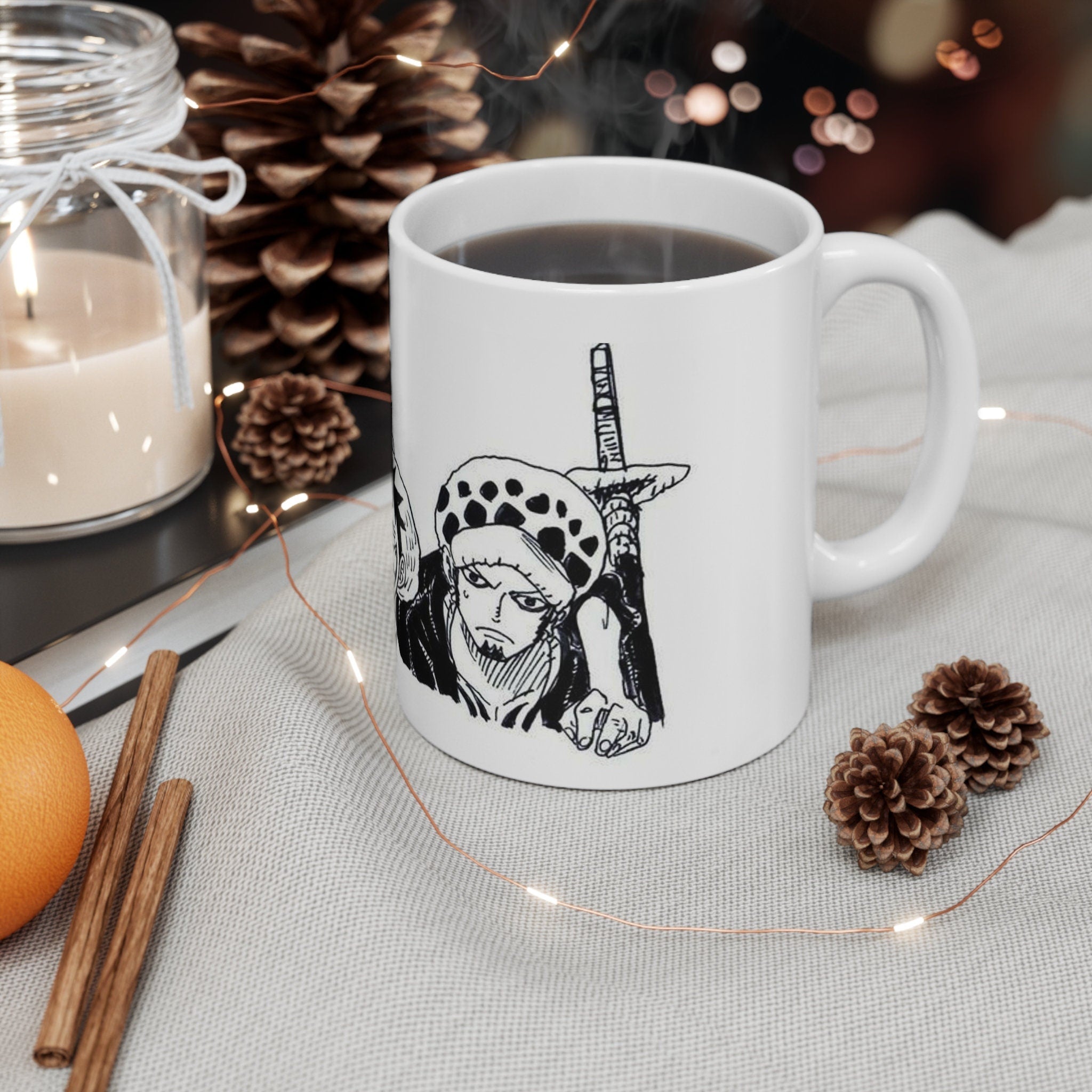 Luffy, Law and Kid One Piece Mug - Image 4