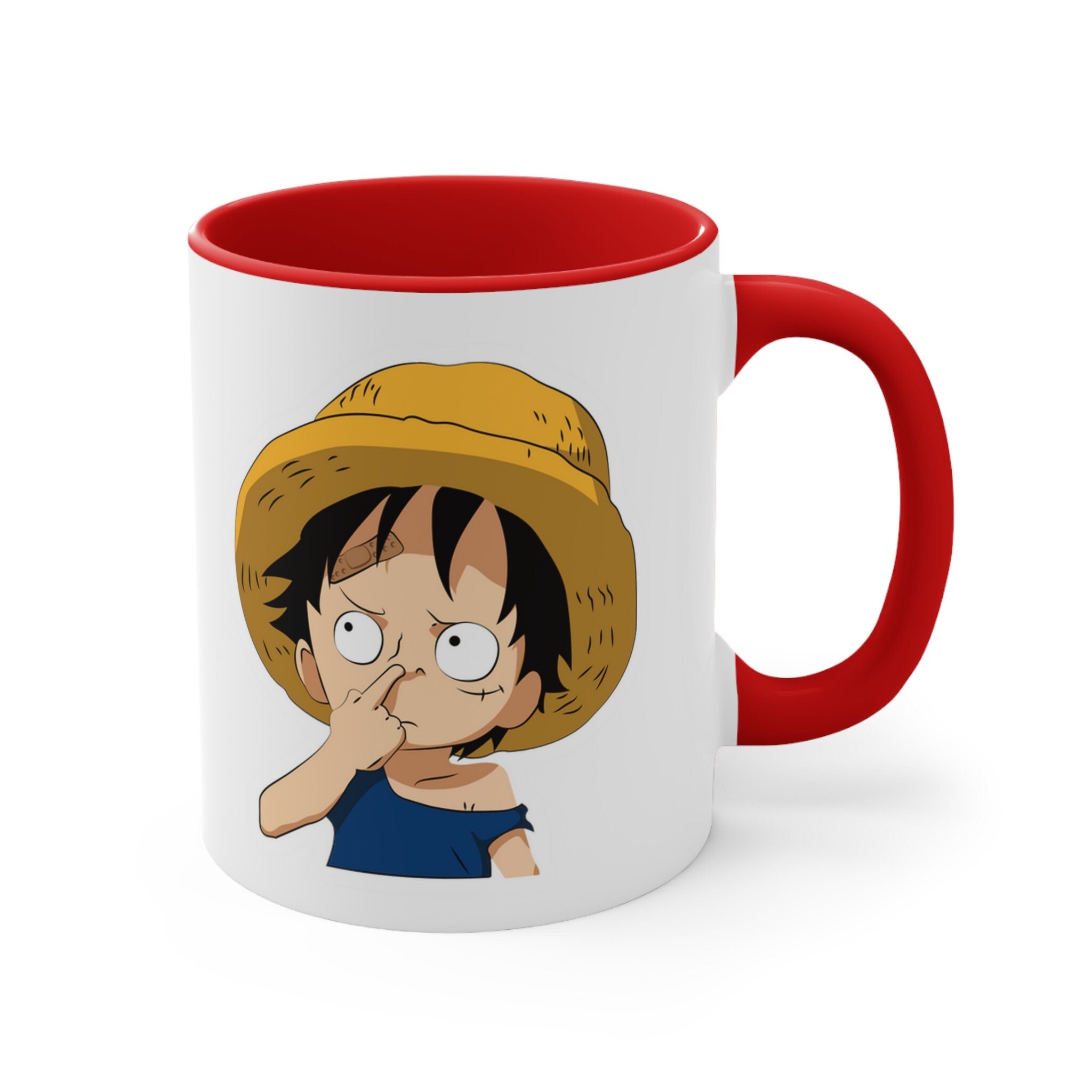 One Piece Monkey D. Luffy Picking Nose Mug - Image 13
