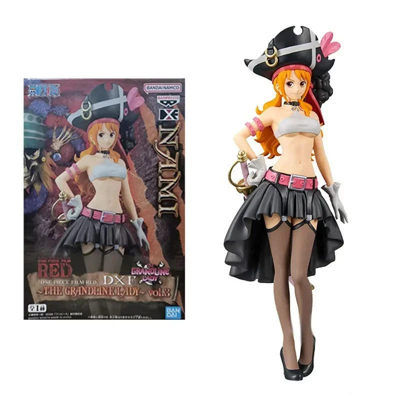 19CM One Piece Nami Black Clothes Action Figure