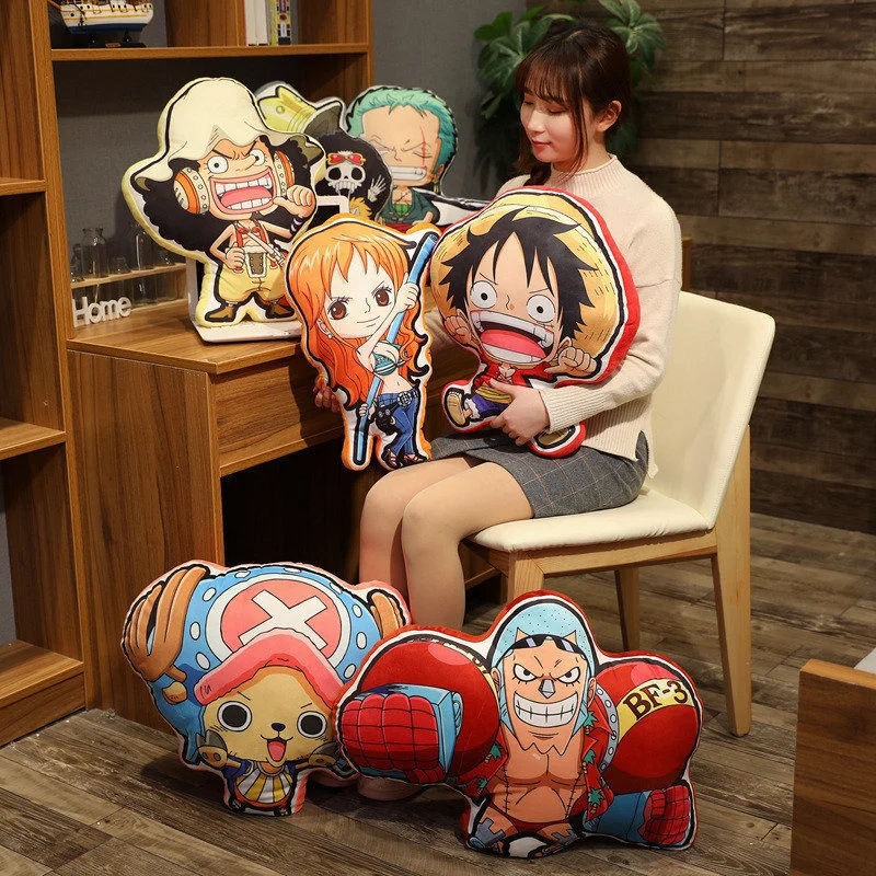30CM One Piece Characters Kawaii Pillow Doll