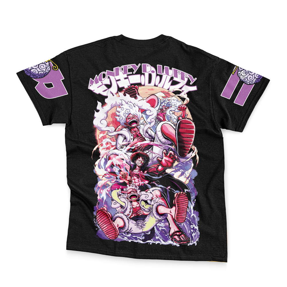 Monkey D. Luffy Gear 5th V4 One Piece Streetwear T-Shirt - Image 2