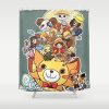 one piece art print4581053 shower curtains - One Piece EU Store