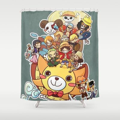 One Piece Art Print Shower Curtain