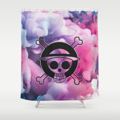 One Piece Art Print Pastel Shower Curtain
