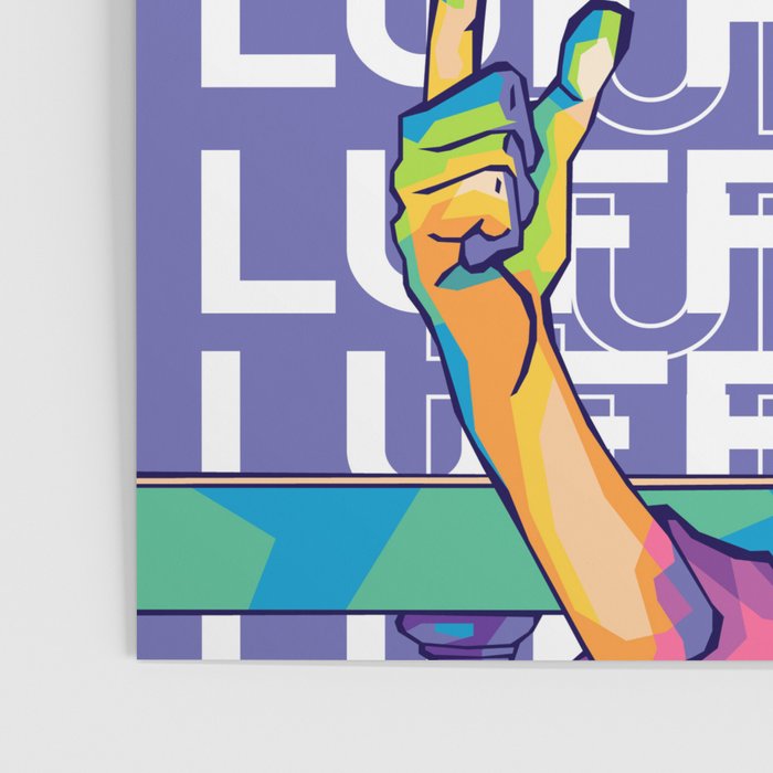 Luffy One Piece Pop Art Poster - Image 3
